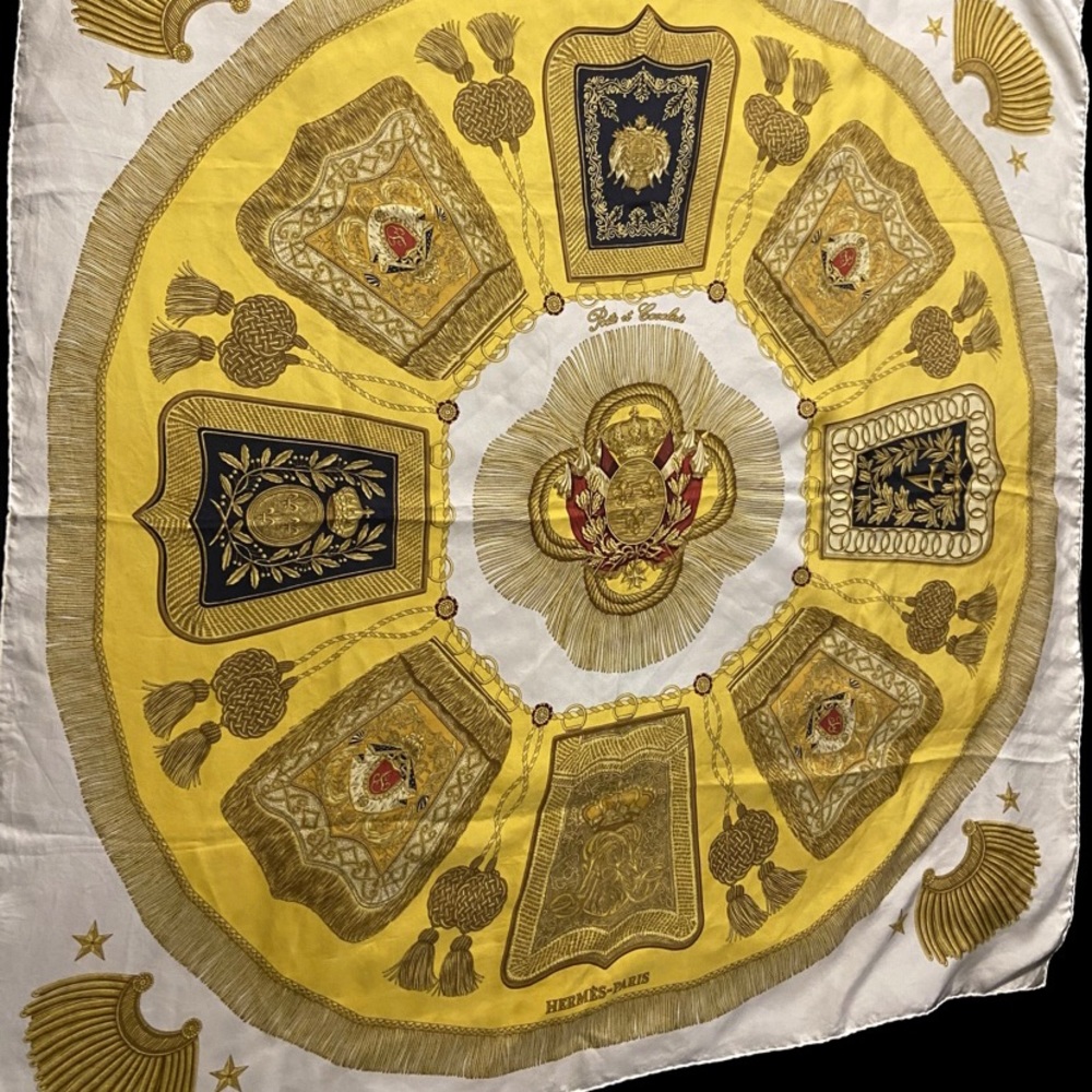 Hermes Poste et Cavalerie by J. Metz Silk Scarf